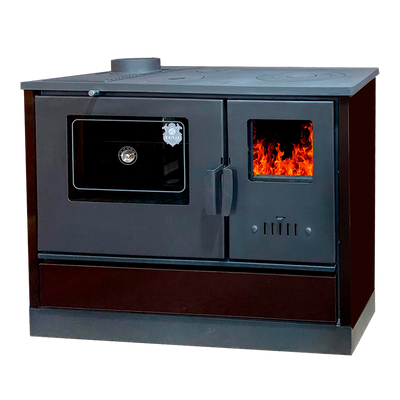 Stove-kitchen heating and cooking wood-burning "Euro bourzhujika" with oven DUVAL EK-4020