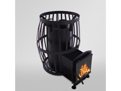 Stove-heater for baths and saunas CANADA Barrel 30 m³ glass 305*305 with take-out