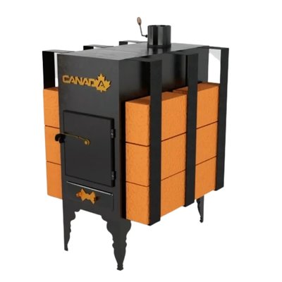 Wood burning stove CANADA with heat accumulator LUX