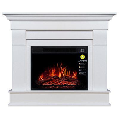 Fireplace set ArtiFlame ALBION AF23S WHITE BIANCO (with sound)