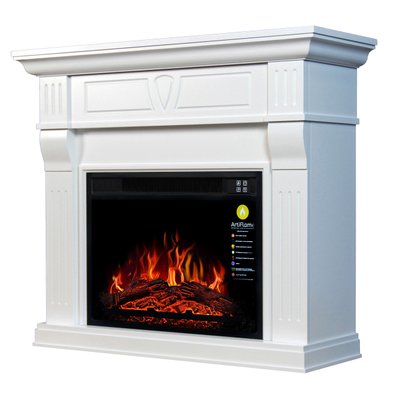 Fireplace set ArtiFlame BEETHOVEN AF23S WHITE BIANCO (with sound)