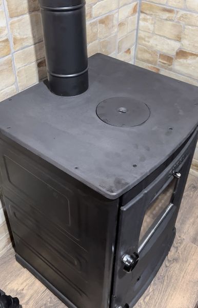 Heating stove-fireplace DUVAL EM-5122 BL (black edition)