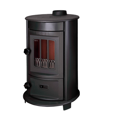 Stove-fireplace heating and cooking (Turbo) Duval EM-5127BL (BLACK EDITION)