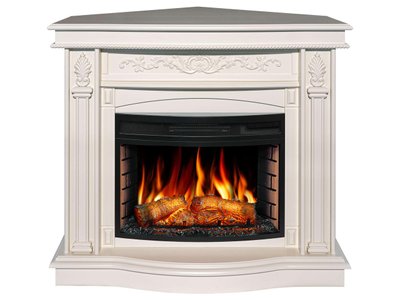 Universal fireplace set 2in1 ArtiFlame Cardinal AF25 white oak