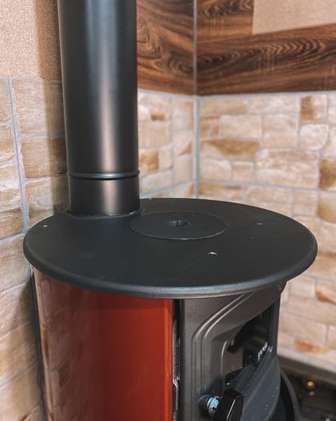 Піч-камін опалювально-варильна дров'яна «євро буржуйка» з духовкою DUVAL EK-5110 EK-5110 фото